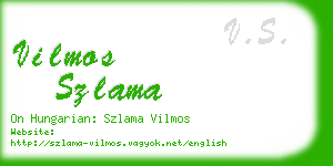 vilmos szlama business card